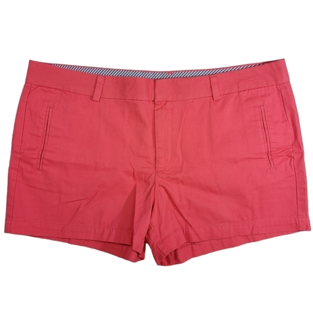 JCP JCPenney women’s pink pocketed chino shorts size 14